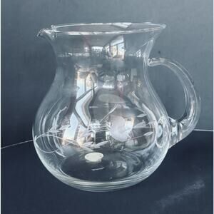 Princess House Exclusive Pitcher Crystal Glass Heritage Water 5 1/2" Small
